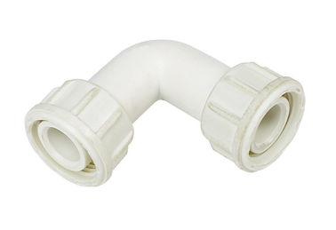 White 1'' Thread Plastic Elbow Fitting Fuel Transfer Pump Parts