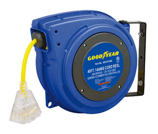 Goodyear 63313134G Outdoor Retractable Extension Cord Reels With Plastic Housing