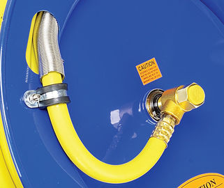 Goodyear Retractable Air/Water Hose Reel with 3/8-Inch by 50-Feet Hybrid Hose Heavy Duty Max. 300PSI Lightweight