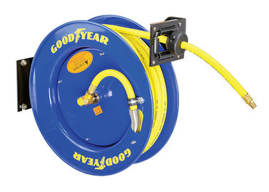 Goodyear 3/8-Inch 500 Feet Steel Hose Reel with Swivel Arm and Mounting Bracket 300PSI