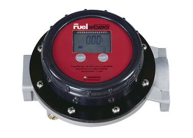 Accurate 1&quot; Inlet And Outlet  Fuel Oil Flow Meters with LCD Display , Face Adjusted 360º