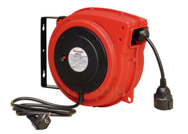 Impact Resistant Polypropylene Electric Cable Reel With Over Load Breaker Red