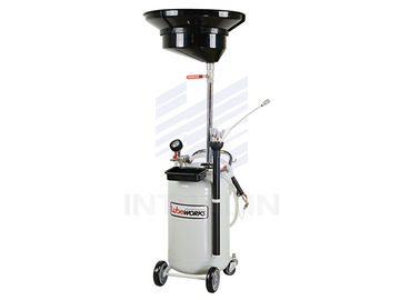 Metal Waste Oil Drain Tank 24 Gallon With Durable Wheels / Oil Suction Machine