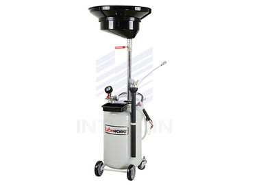 Metal Waste Oil Drain Tank 24 Gallon With Durable Wheels / Oil Suction Machine