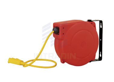 125V 16 ,14 Or 12 Gauge Electric Cable Reel Retractable For Indoor / Outdoor