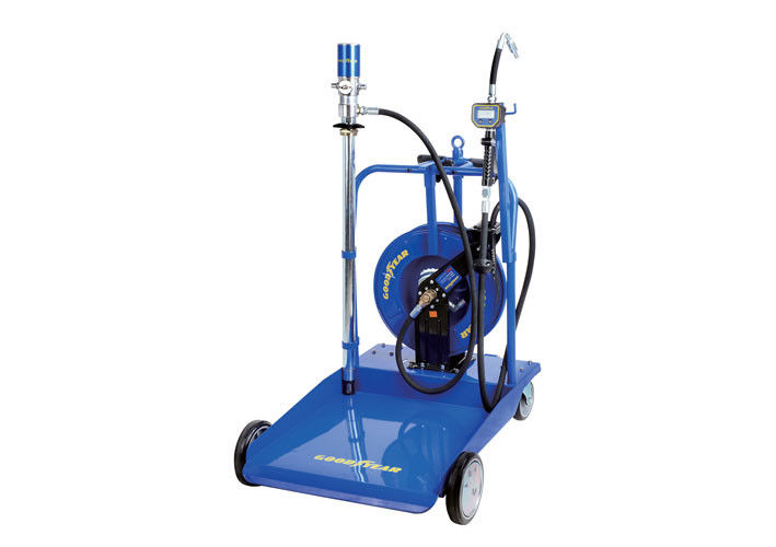 Goodyear Mobile Oil Pump Kit for 180-220L with Hose Reel and Digital Control Valve