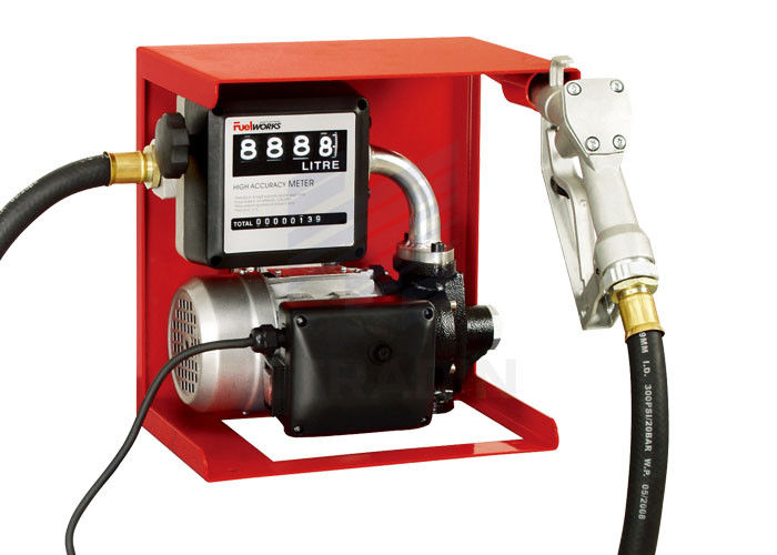 110V Biltek Electric Diesel Oil Fuel Transfer Pump with Nozzle & Hose 60L/Min 