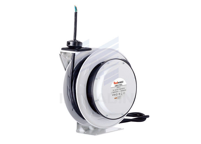 Waterproof 380V 5 Core Electric Steel Cable Reel With Baked - On Powder Coat Finish