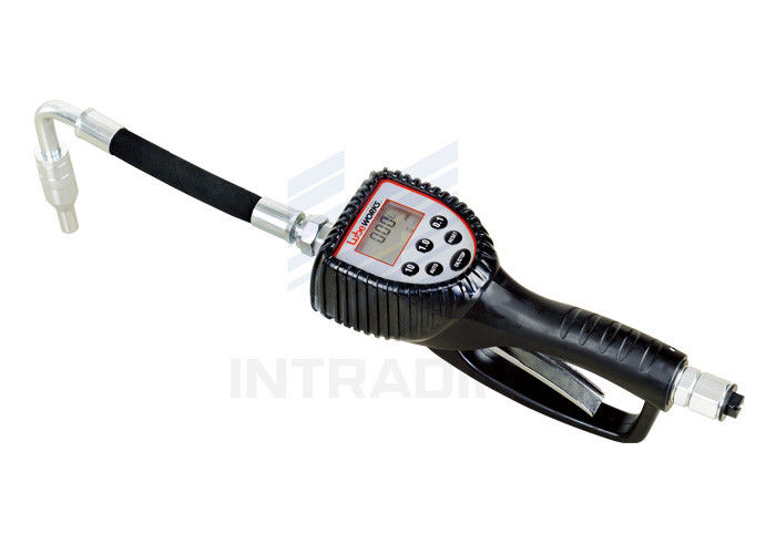 35 Liter Digital Preset Oil Control Valve Shockproof Rubber / Digital Oil Meter Gun