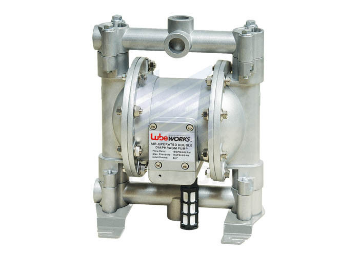 All - Bolted Pneumatic Air Driven Diaphragm Pump For Printing , Paper Making