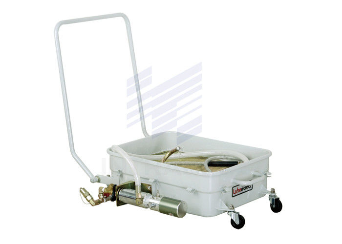 17gal Waste Oil Drain Cart For Vehicle With 1 / 1 Oil Pump 1 / 2" BSP Connection