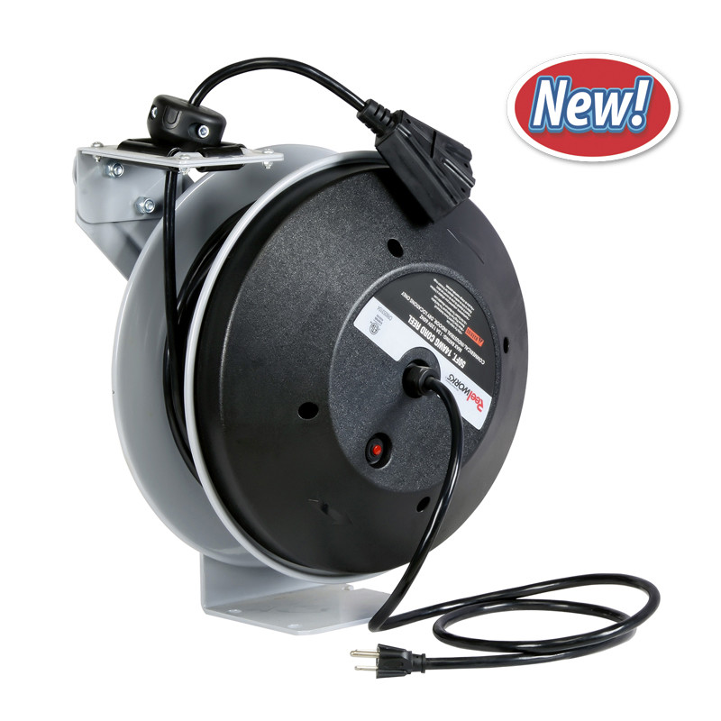 12 AWG Heavy Duty Retractable Extension Cord Reel